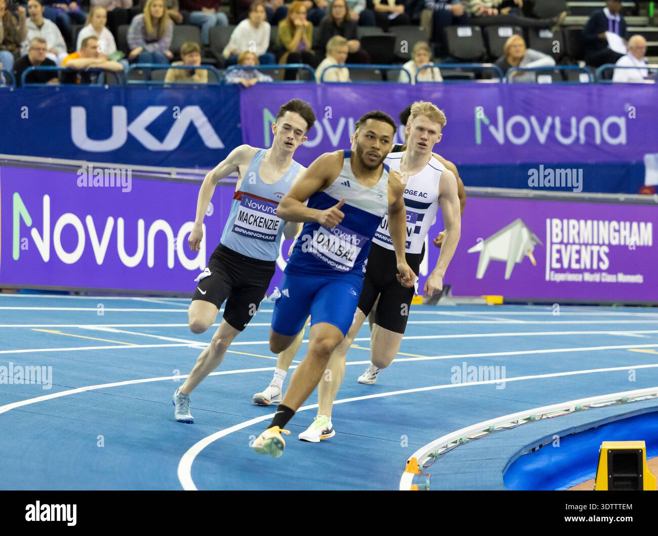 Birmingham, England, UK. 14 February 2026. Athletes compete during the ...