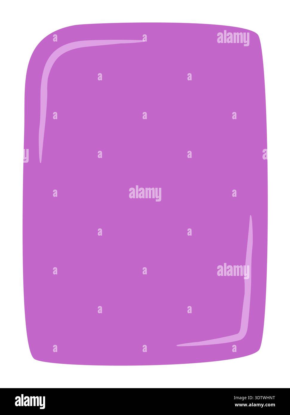 Hand Drawn Organic Rectangle Sticker Frame Stock Vector