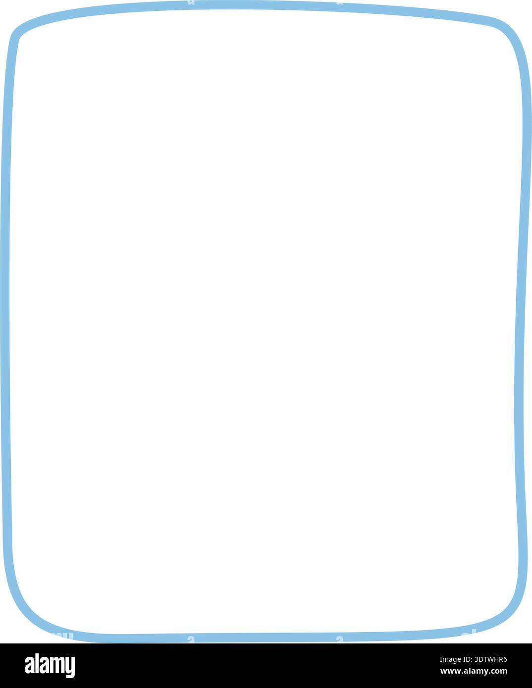 Hand Drawn Fluid Quote Rectangle Frame Stock Vector