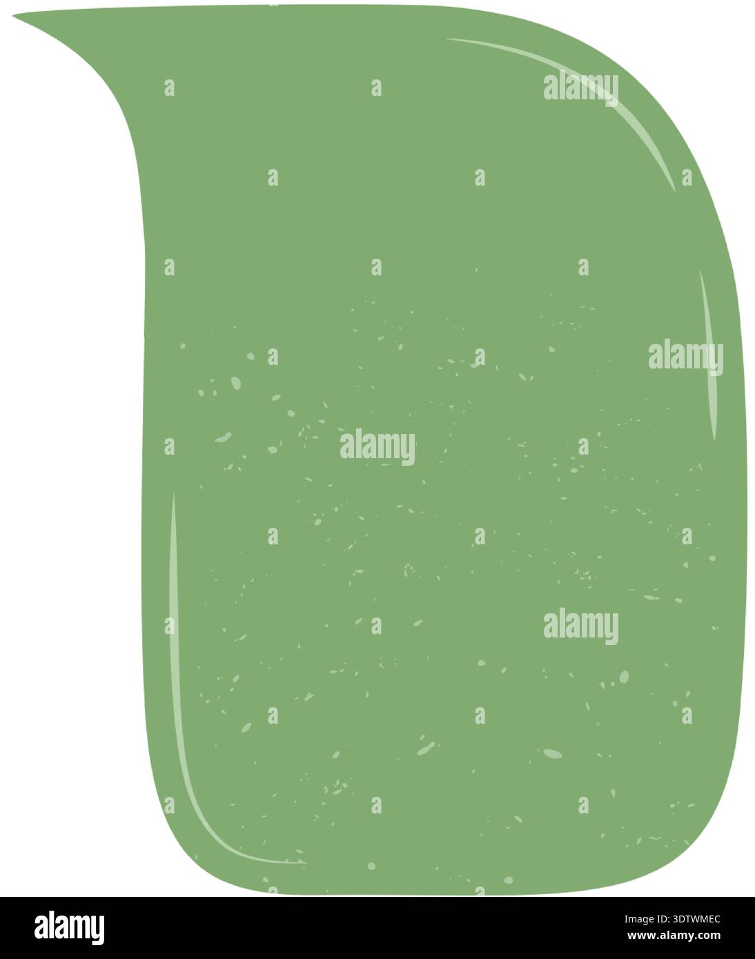 Organic Green Grunge Speech Box Patch Stock Vector