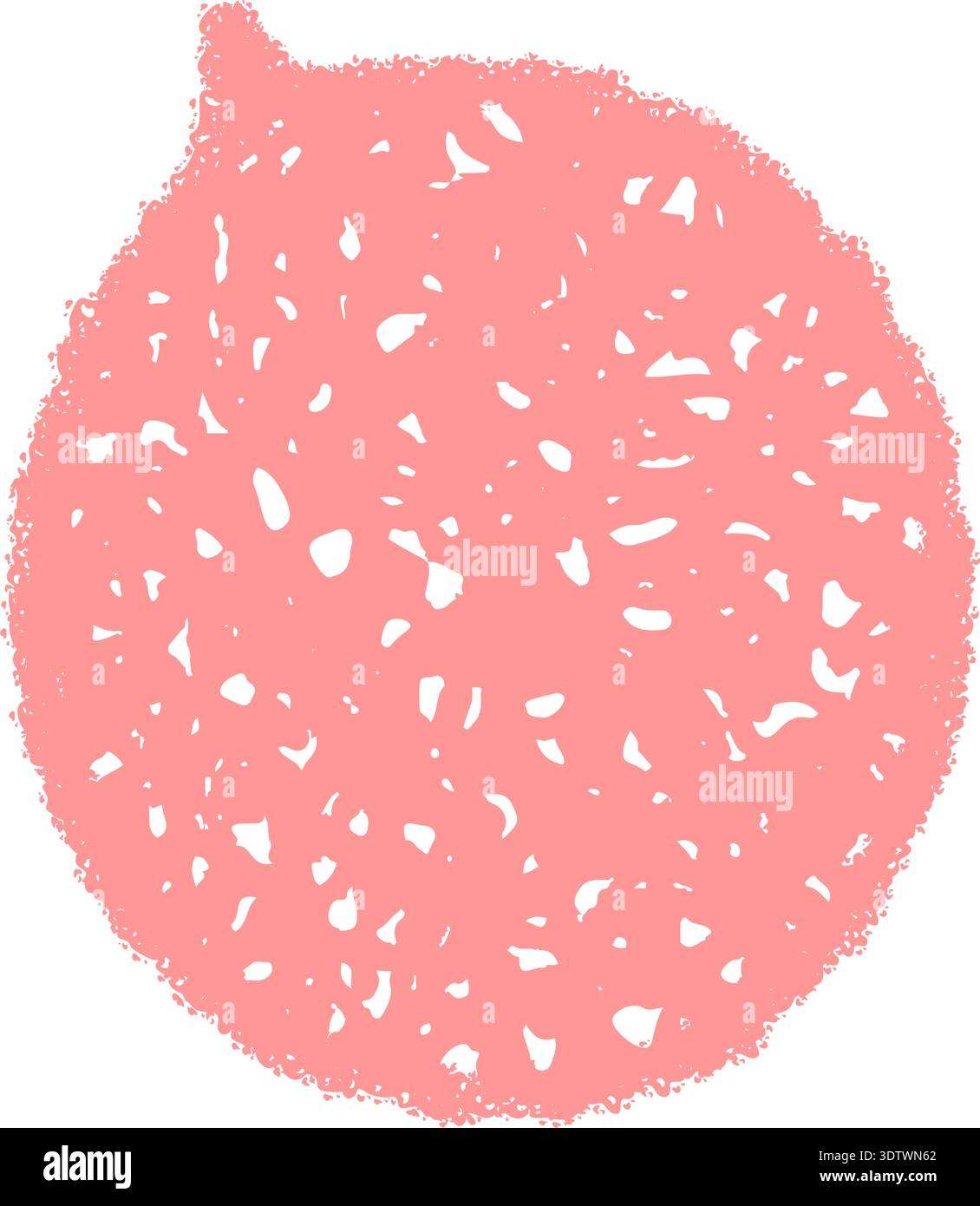 Oval Fluid Chalk Speech Balloon Sketch Stock Vector