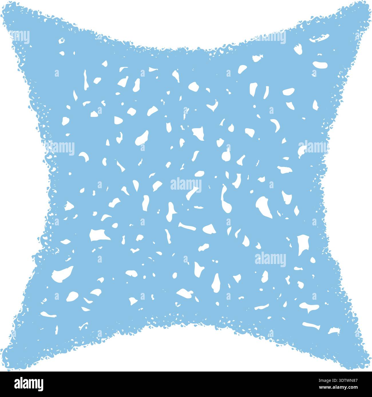 Festive Crayon Firework Star Sketch Stock Vector