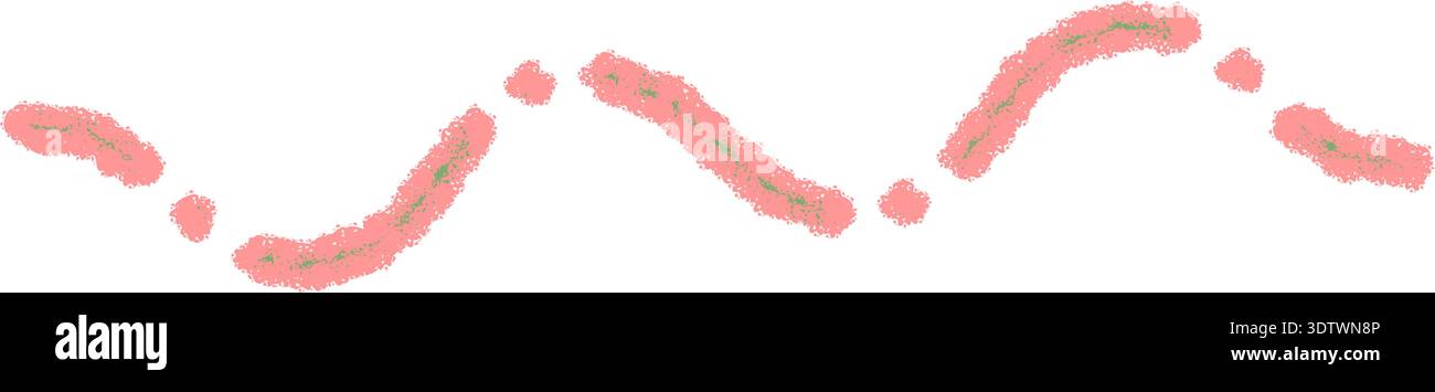 Pink Crayon Firework Trail Chalk Pattern Stock Vector