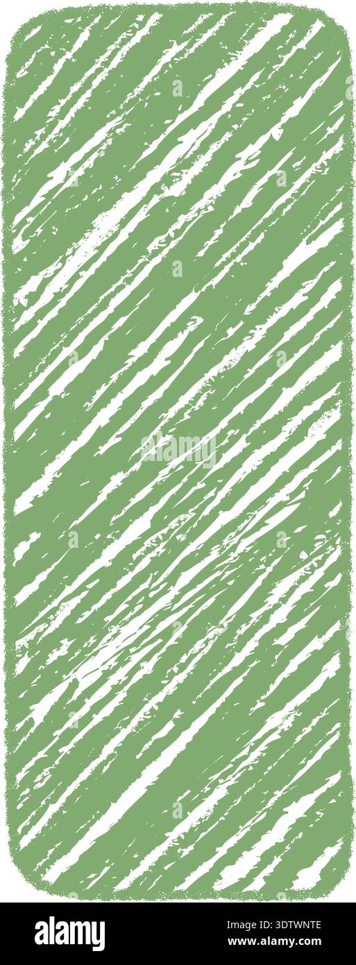 Organic Crayon Quote Frame With Diagonal Sketch Stock Vector