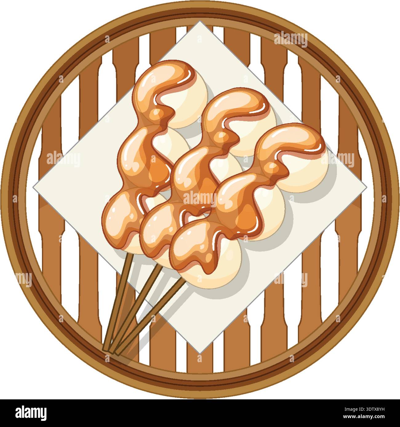 Tray of tea overhead view Stock Vector Images - Alamy