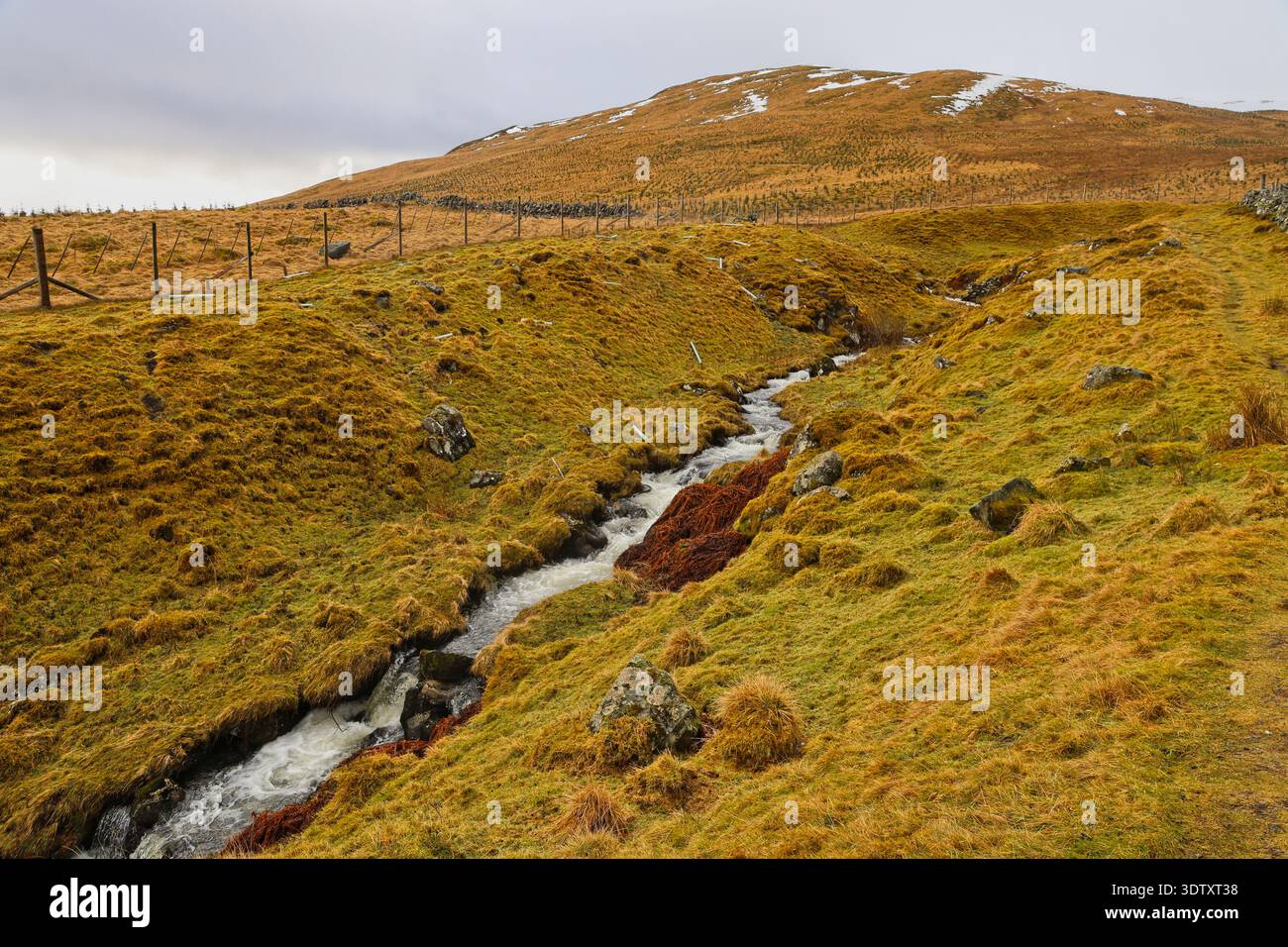 Spittal Scotland Burn in Coire Lairige near Cateran trail between Spittal of Glenshee ...