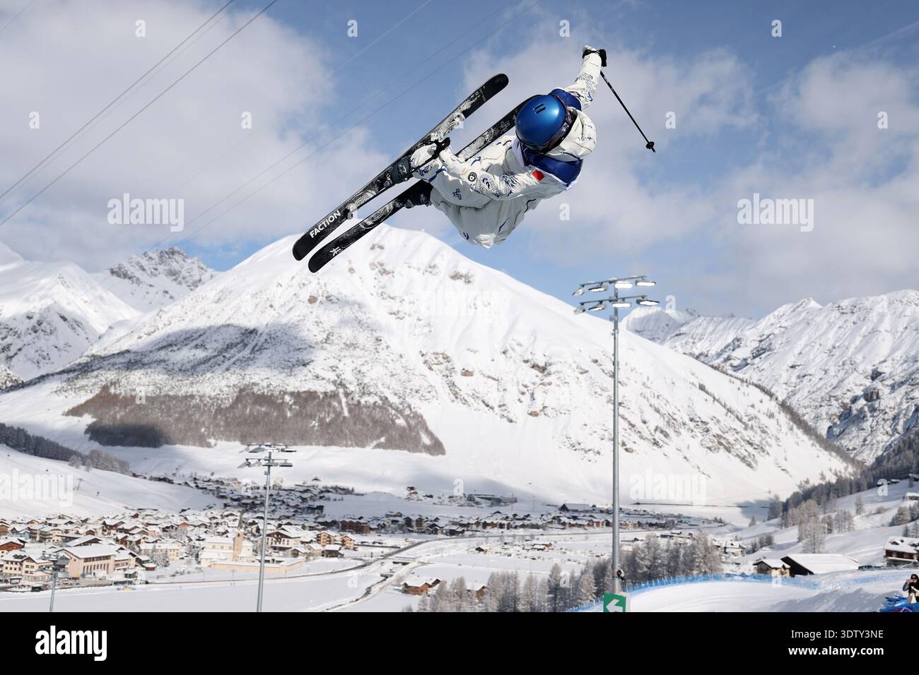 Livigno, Italy.22th February 2026. China's freeski superstar Gu Ailing ...