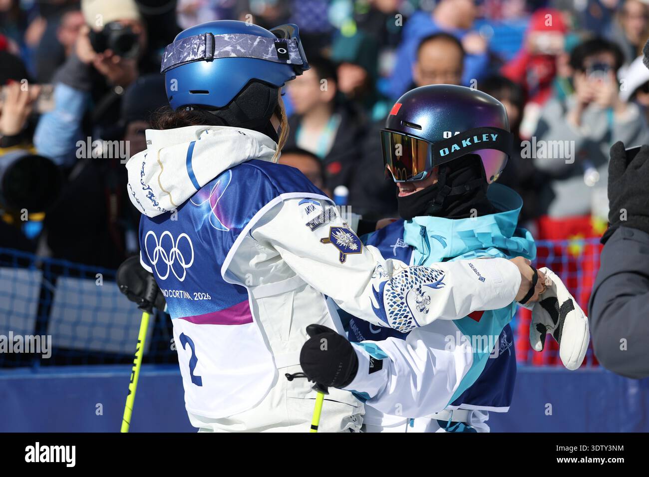 Livigno, Italy.22th February 2026. China's freeski superstar Gu Ailing ...