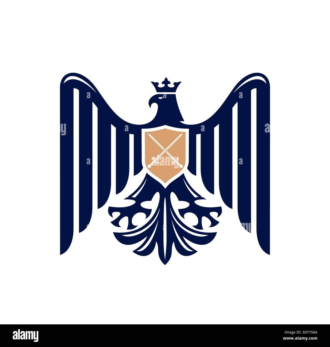 Royal eagle bird crown Stock Vector Images - Alamy
