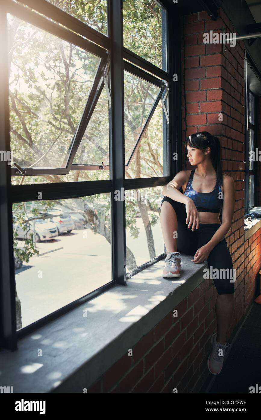 Athlete in recovery contemplating hi-res stock photography and images ...