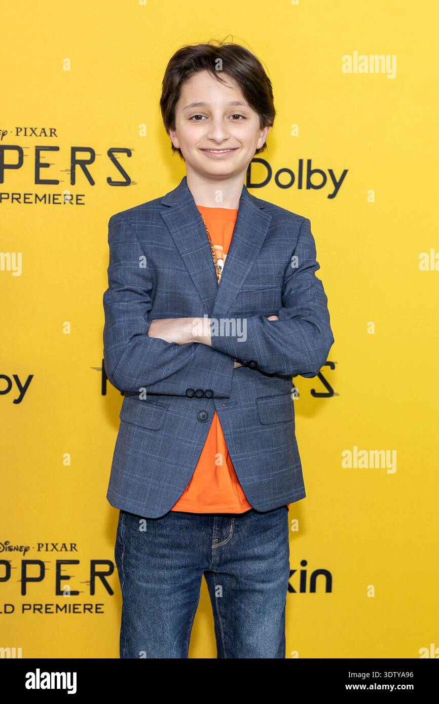 Max Matenko Short Less Max Matenko attends the arrivals of the World Premiere of Disney and ...