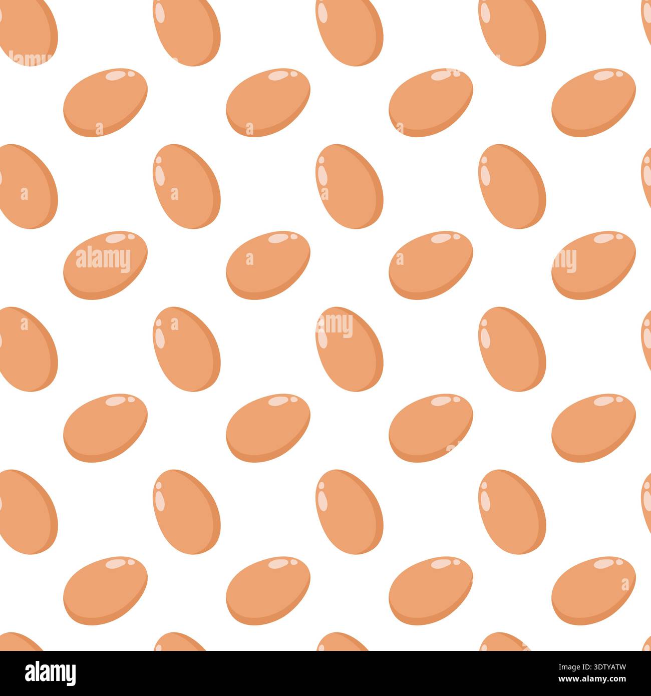 Light Brown Easter Egg Pattern Seamless Stock Vector