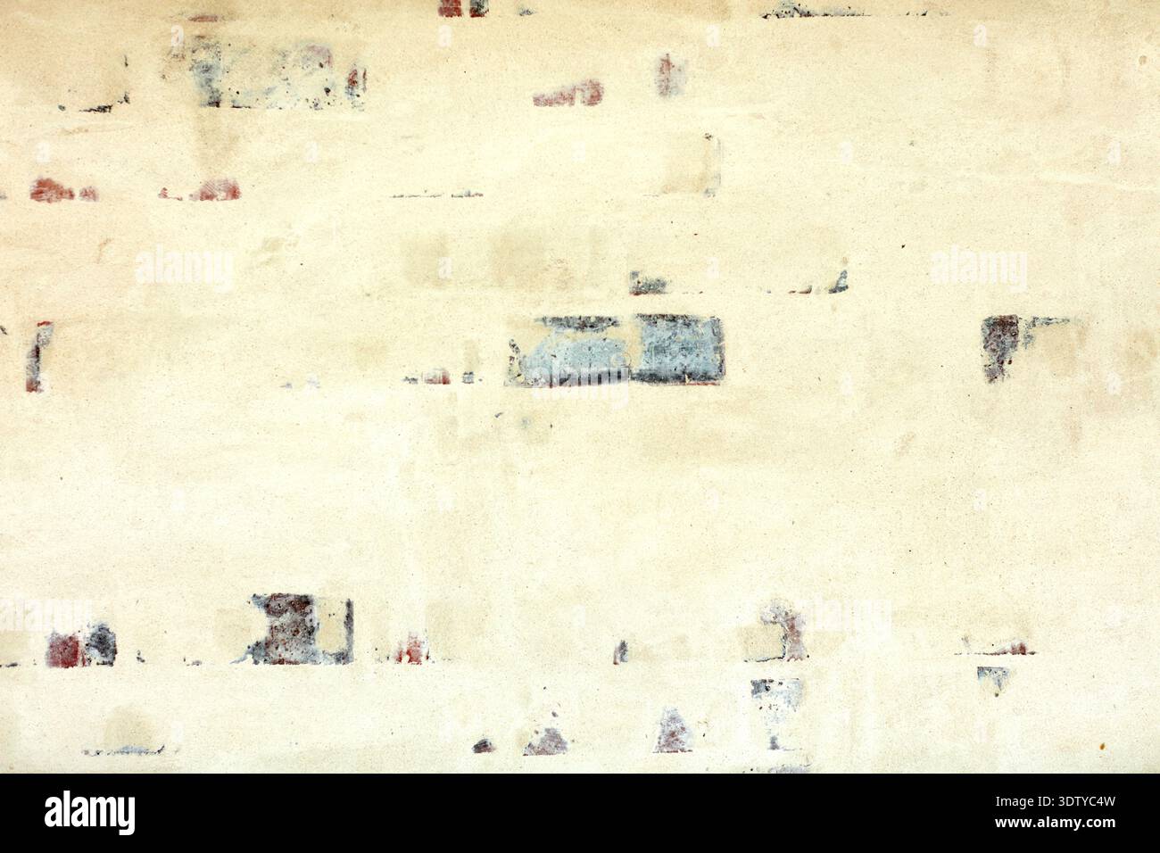 Rugged, texture and wallpaper with empty space on surface for faded, rustic or weathered aesthetic. Background, mockup and wall with face brick Stock Photo