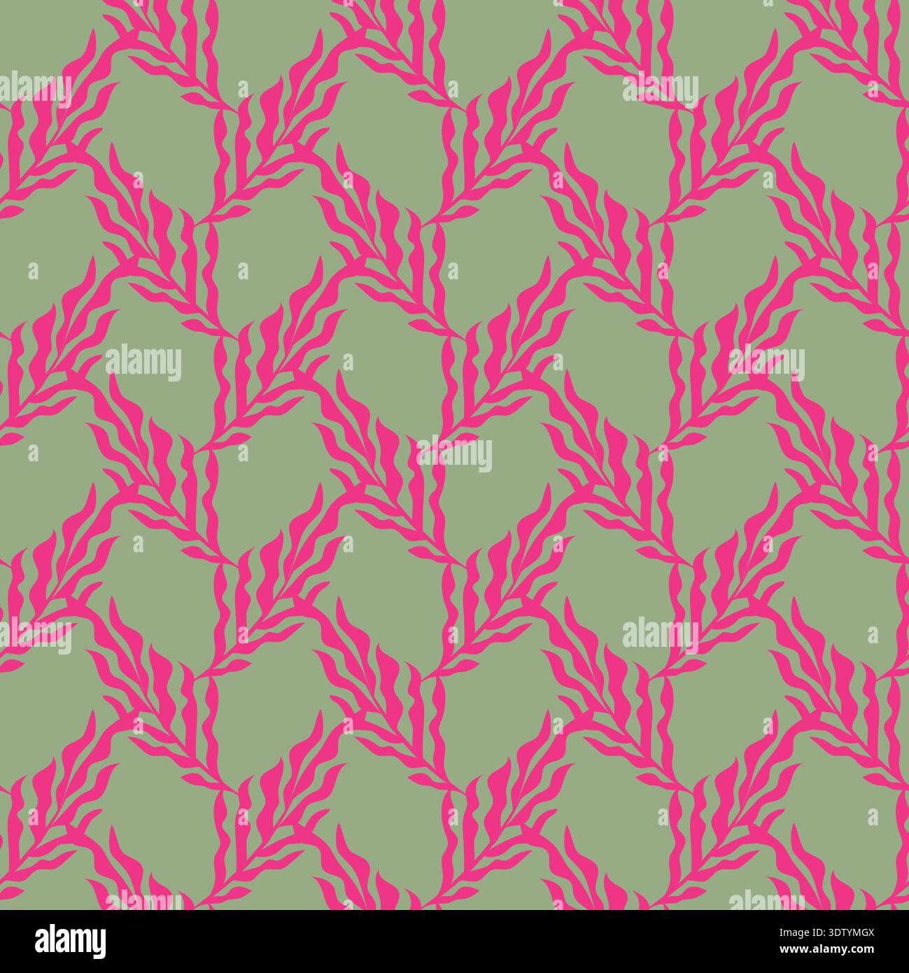 Vertical Folk Floral Stripe Pattern Stock Vector