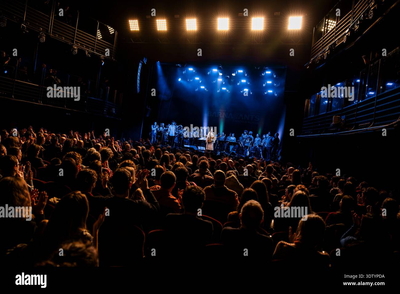 Barcelona, Spain. 2026.02.22. Carmen Consoli singer perform with OMAC orchestra at Paral·lel 62 hall as part of the Barnasants festival program. Stock Photo