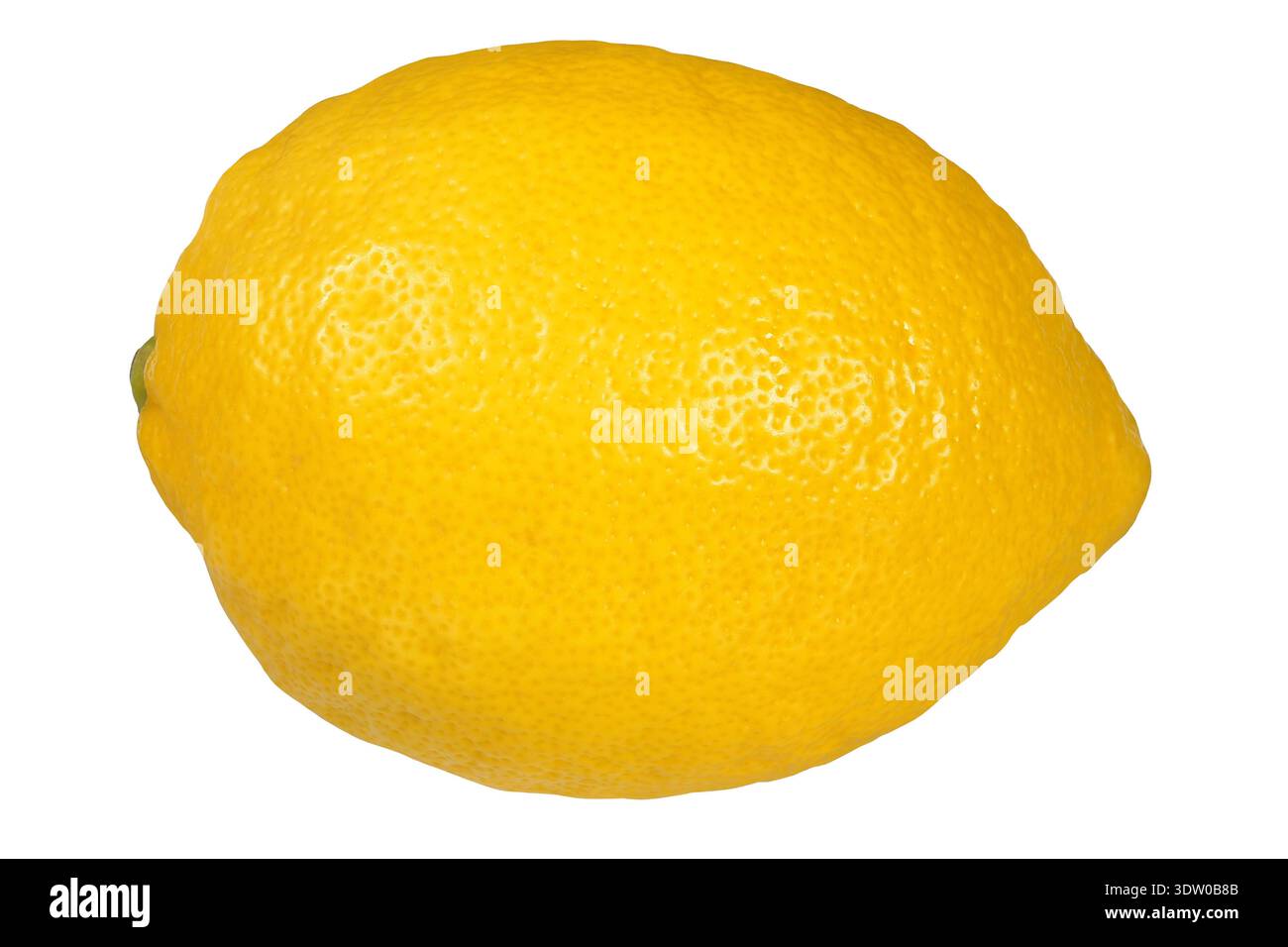 Fresh yellow lemon on white background Stock Photo