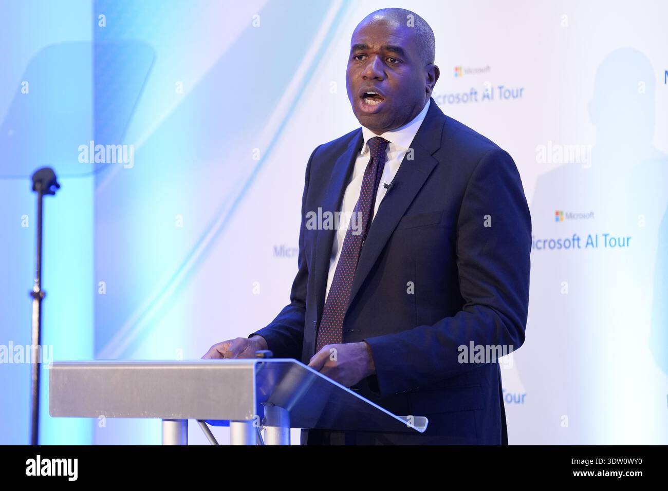 Deputy Prime Minister and Justice Secretary David Lammy delivers a ...