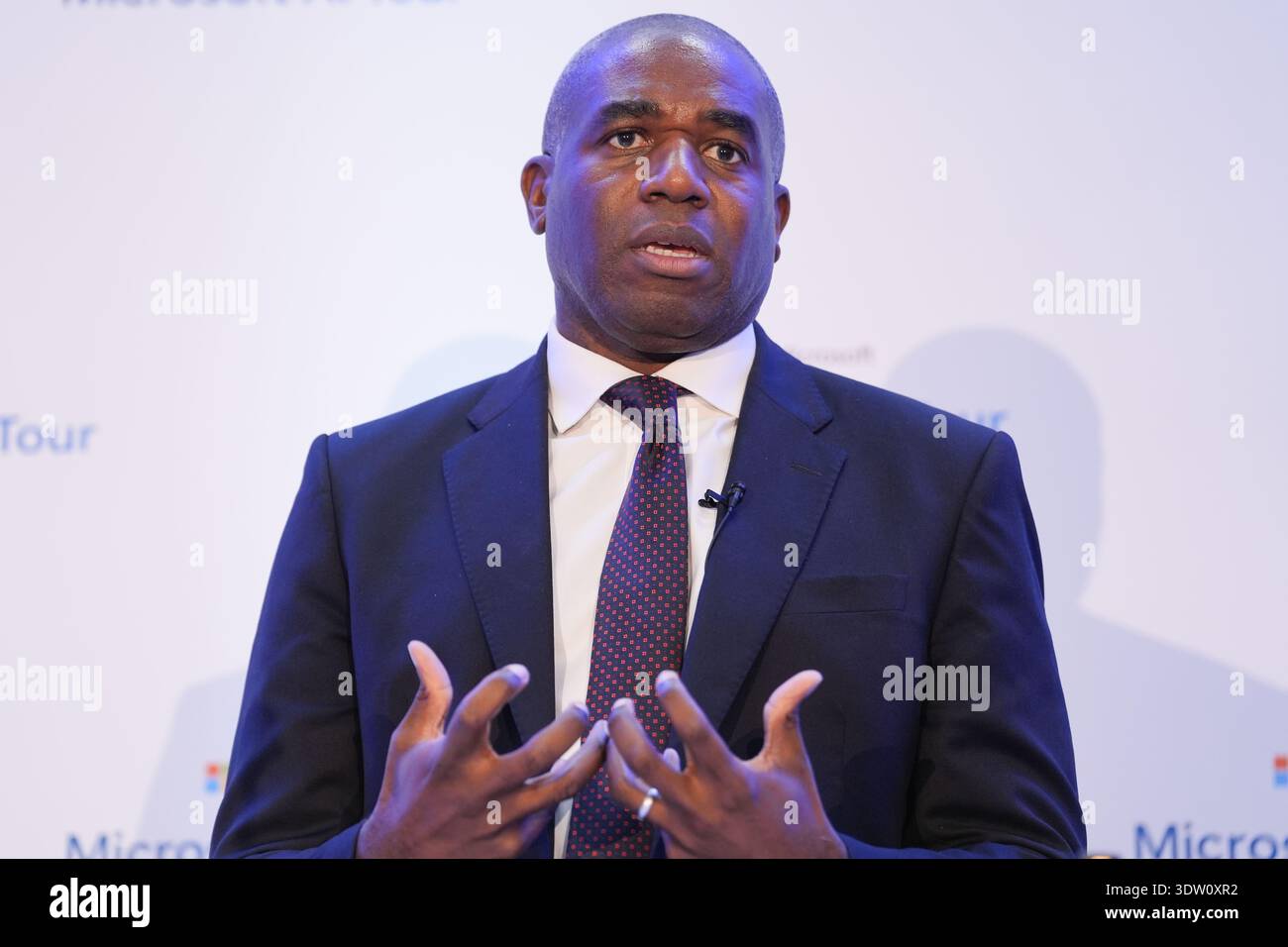 Deputy Prime Minister and Justice Secretary David Lammy delivers a ...