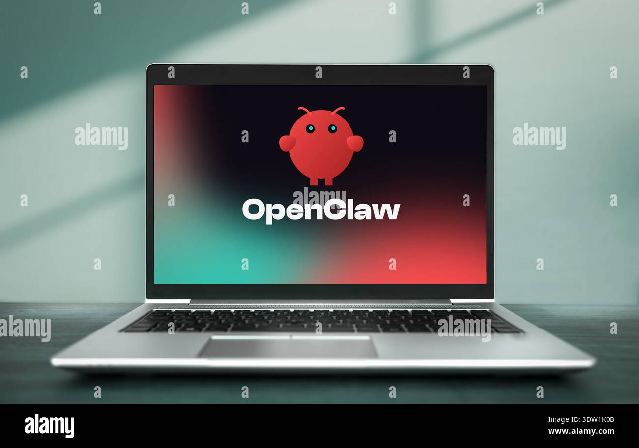 OpenClaw Agent software logo Stock Photo