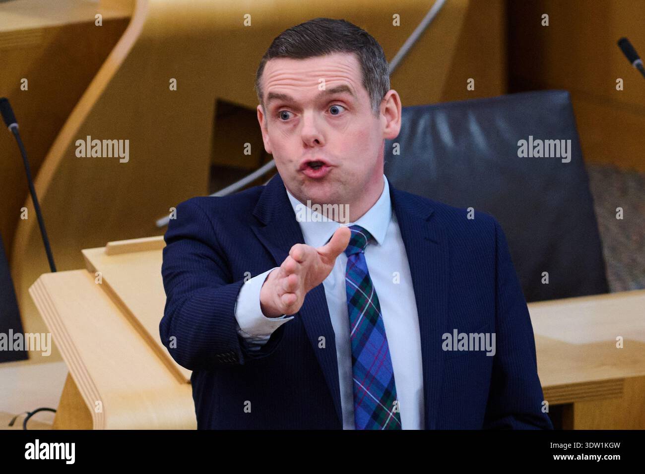 Edinburgh Scotland, UK 24 February 2026. Douglas Ross at the Scottish ...