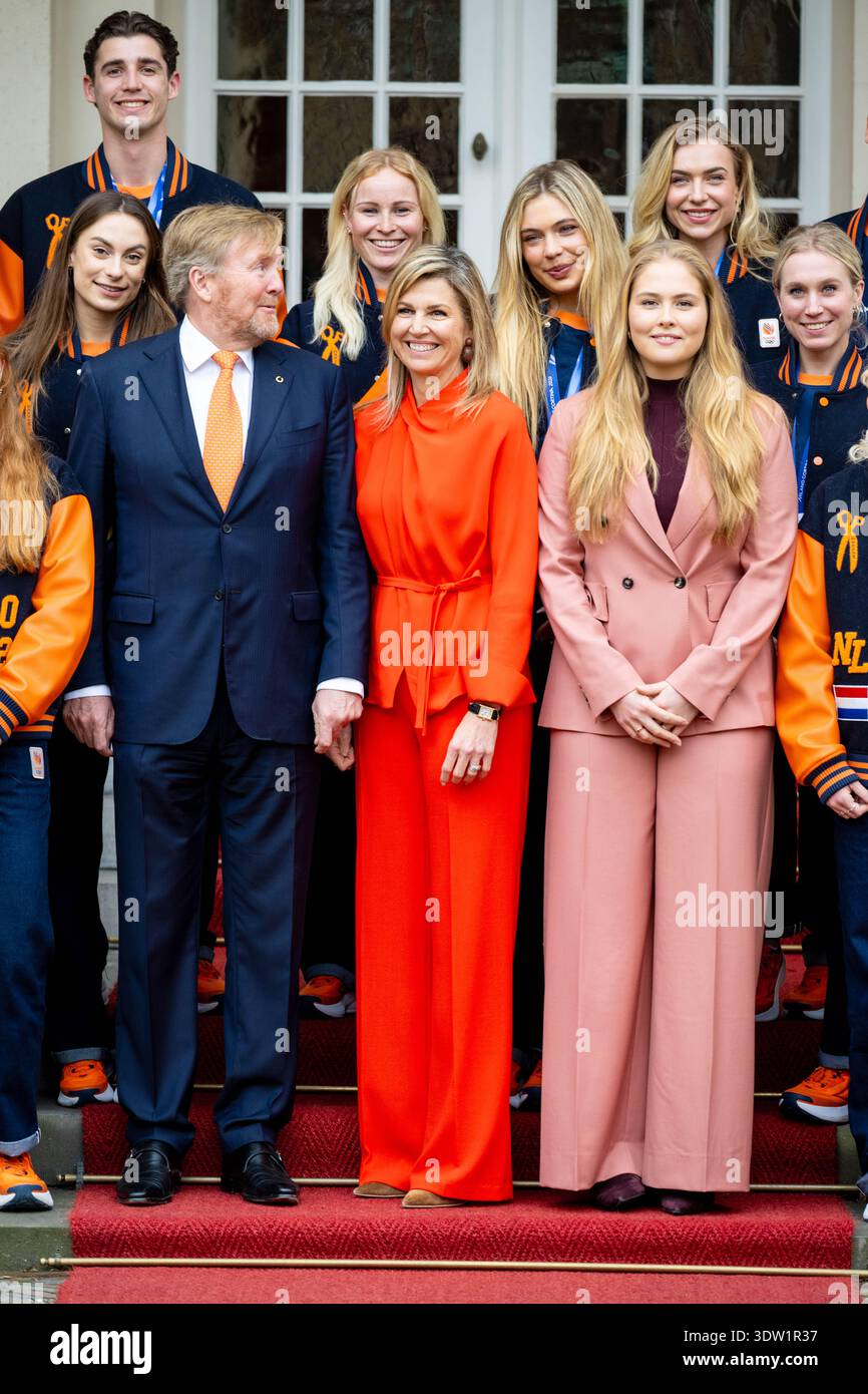 King Willem-Alexander and Queen Maxima with Princess Amalia during the ...