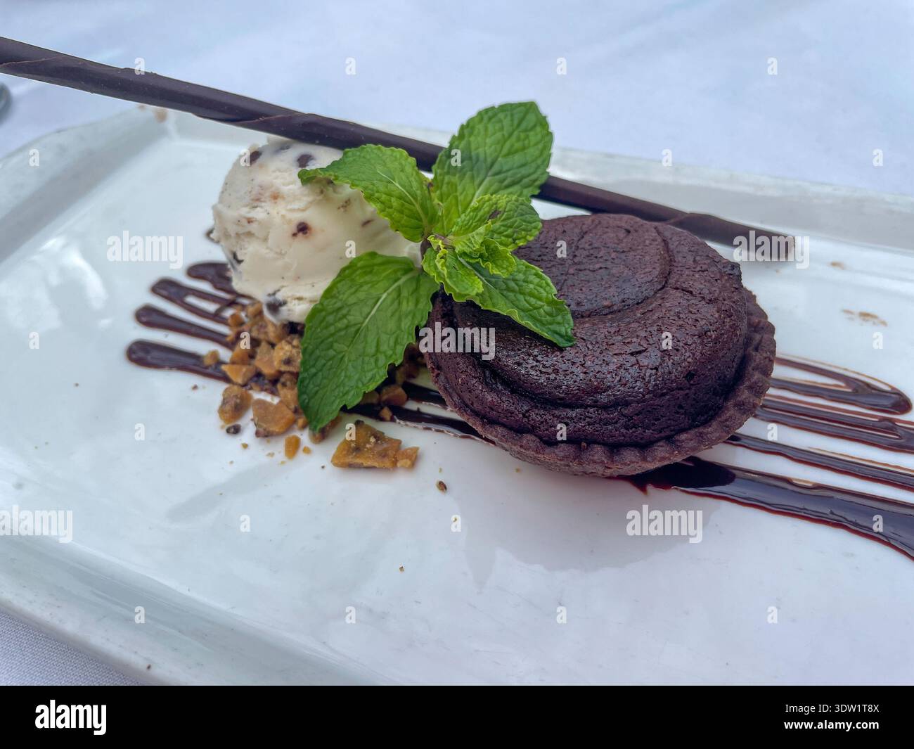 Dessert Course at the Bryant Park Grillis a Delight, 2026, NYC, USA - Smartphone Captured Stock Image