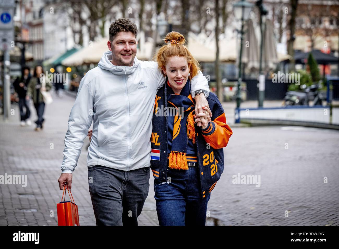 THE HAGUE - Antoinette Rijpma - de Jong with her boyfriend ROBIN ...