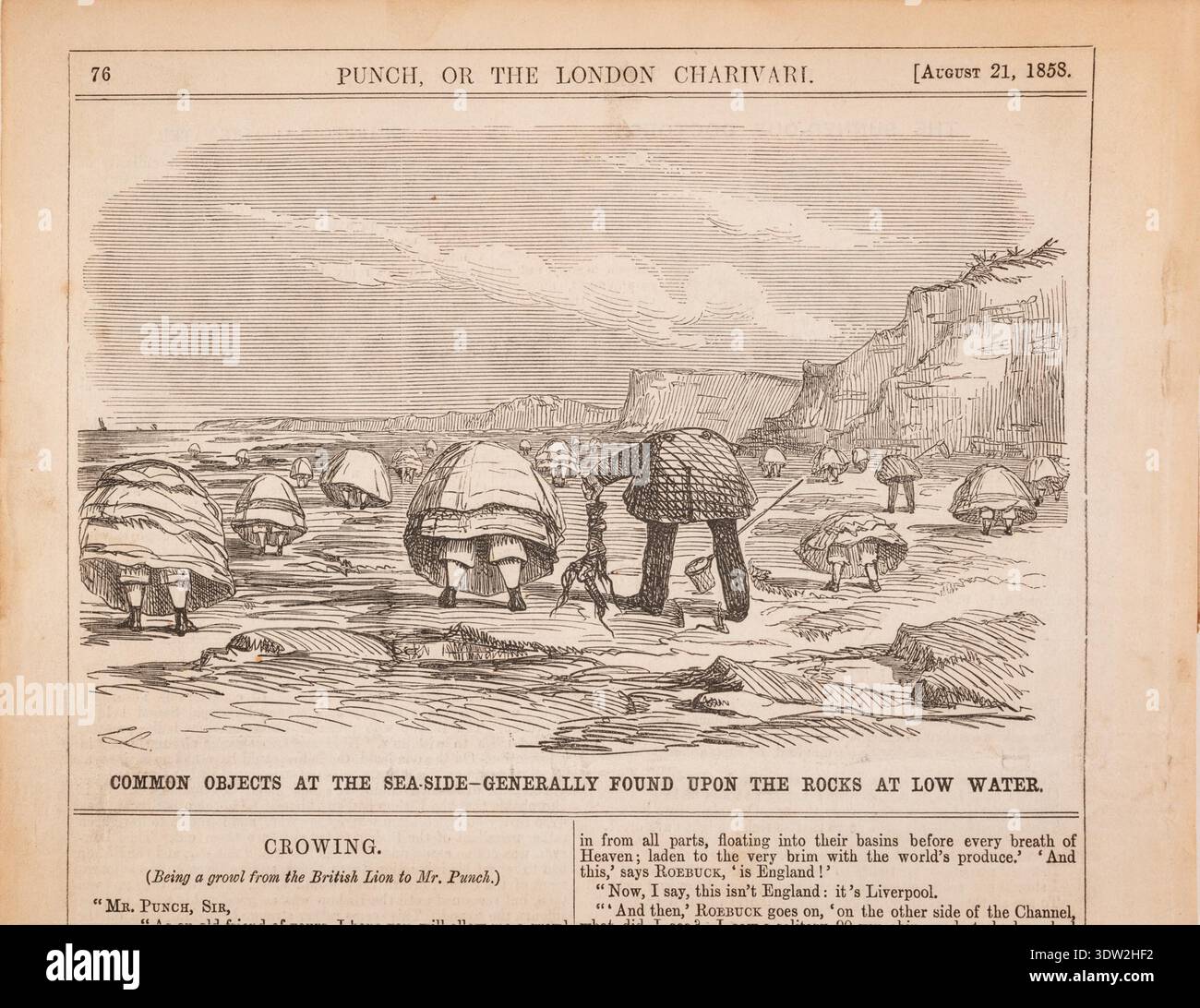 Punch (or the london charivari) 1841 hi-res stock photography and