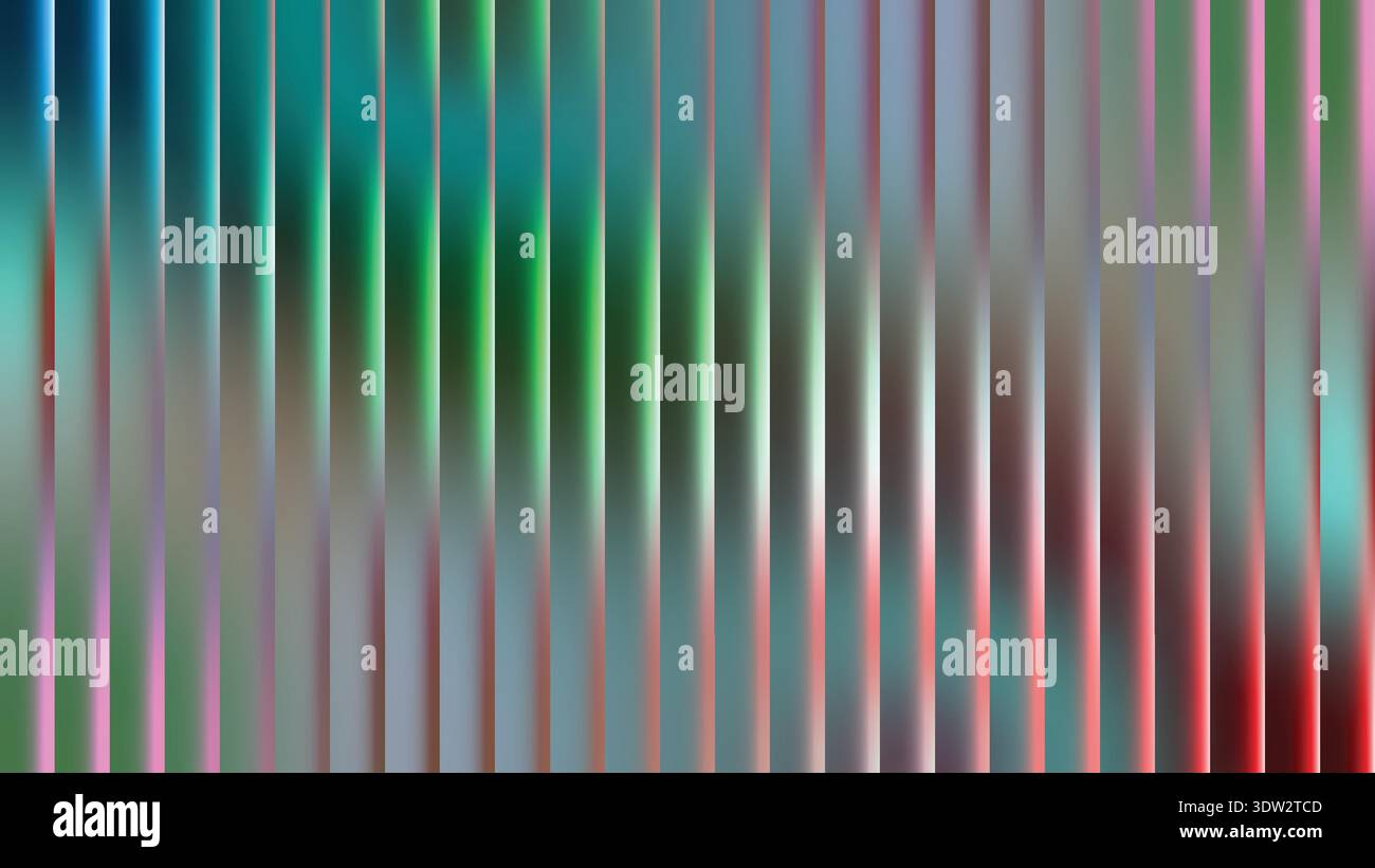 Vibrant Vertical Stripes with Blurred Green Forest Background -Background abstract pattern gradient colors-Background vector Stock Vector