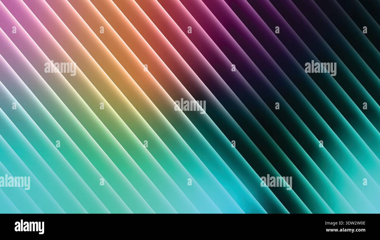 Vibrant Spectrum Diagonal Gradient Background with Fluid Lighting Stripes -Background abstract gradient background vector Stock Vector