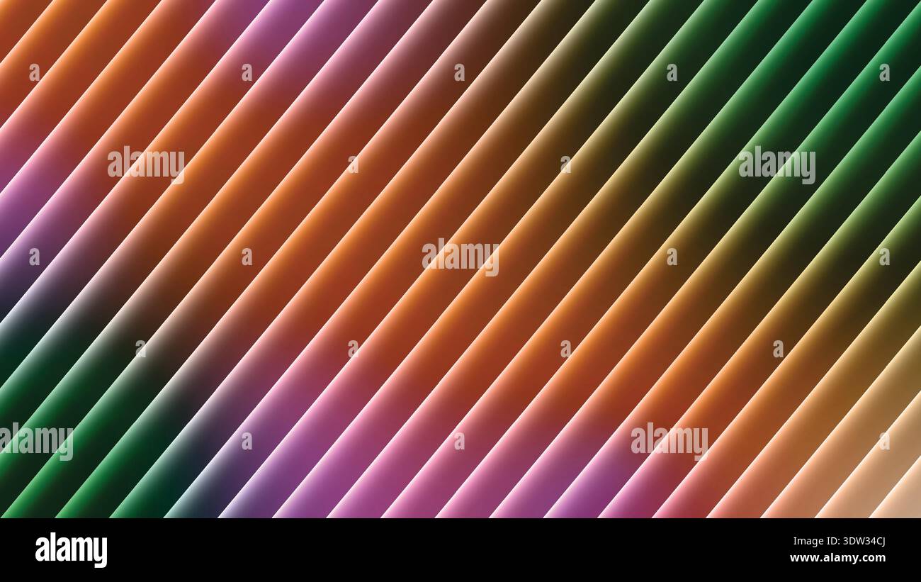 Vibrant diagonal pastel gradient stripes transitioning into deep saturated hues across smooth gradient background -Background vector Stock Vector
