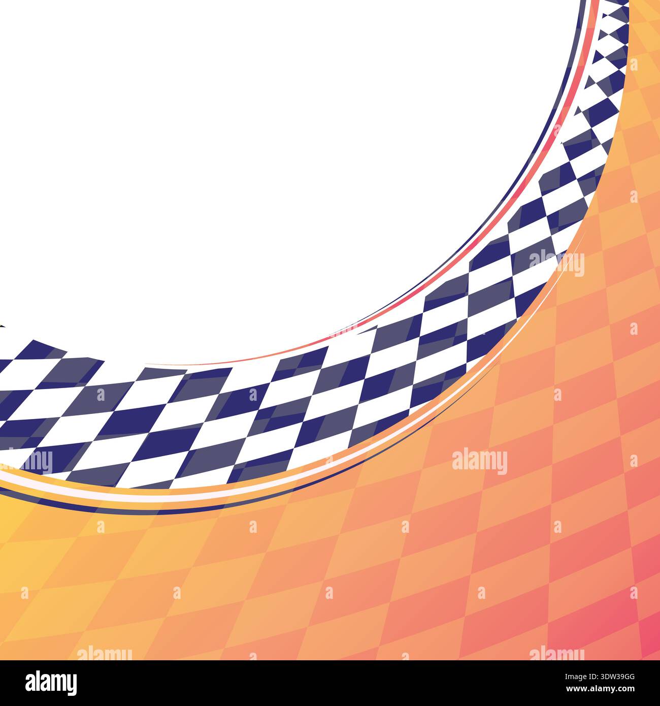 Warm checkered race background Stock Vector