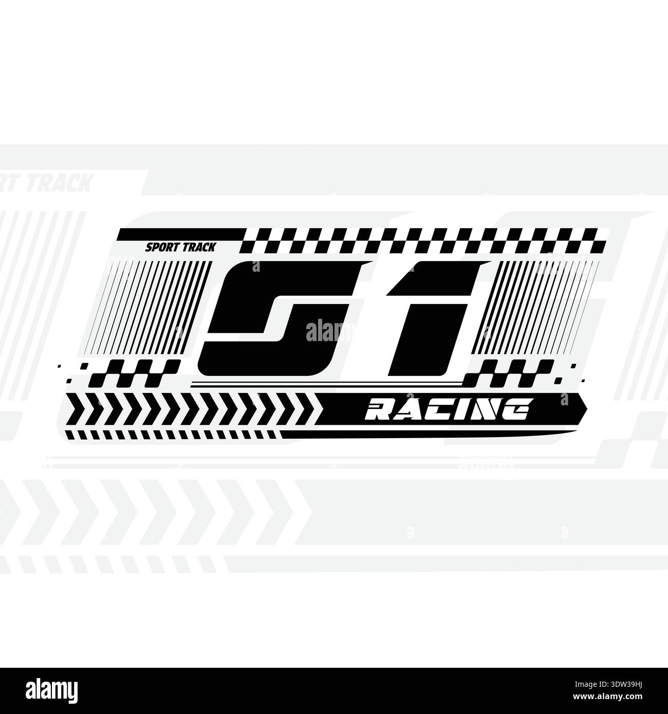 01 racing decal colours Stock Vector