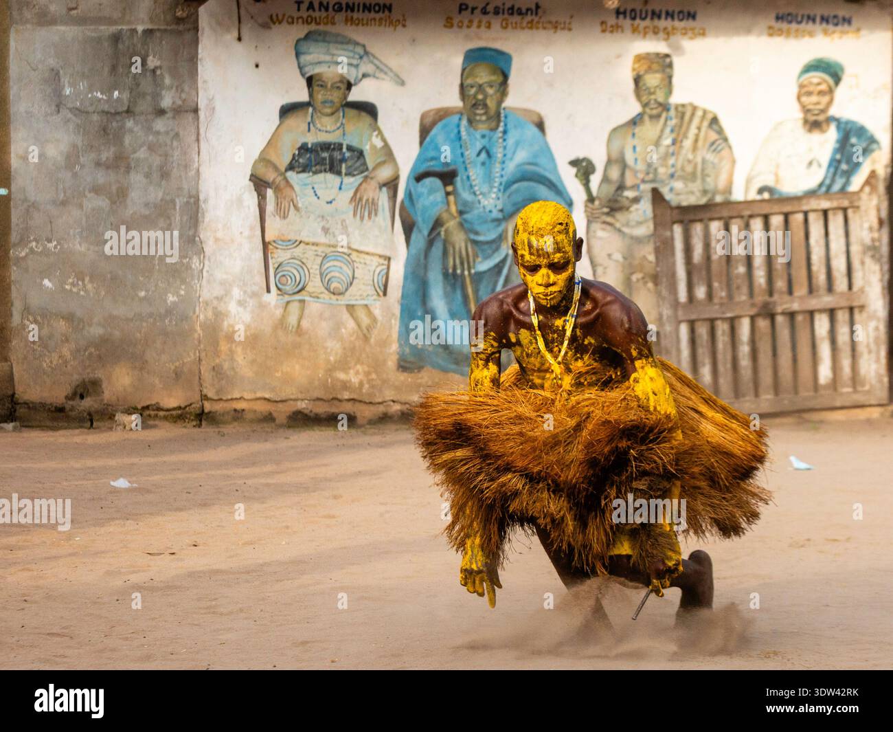 A vibrant cultural performance captured during a traditional dance ...