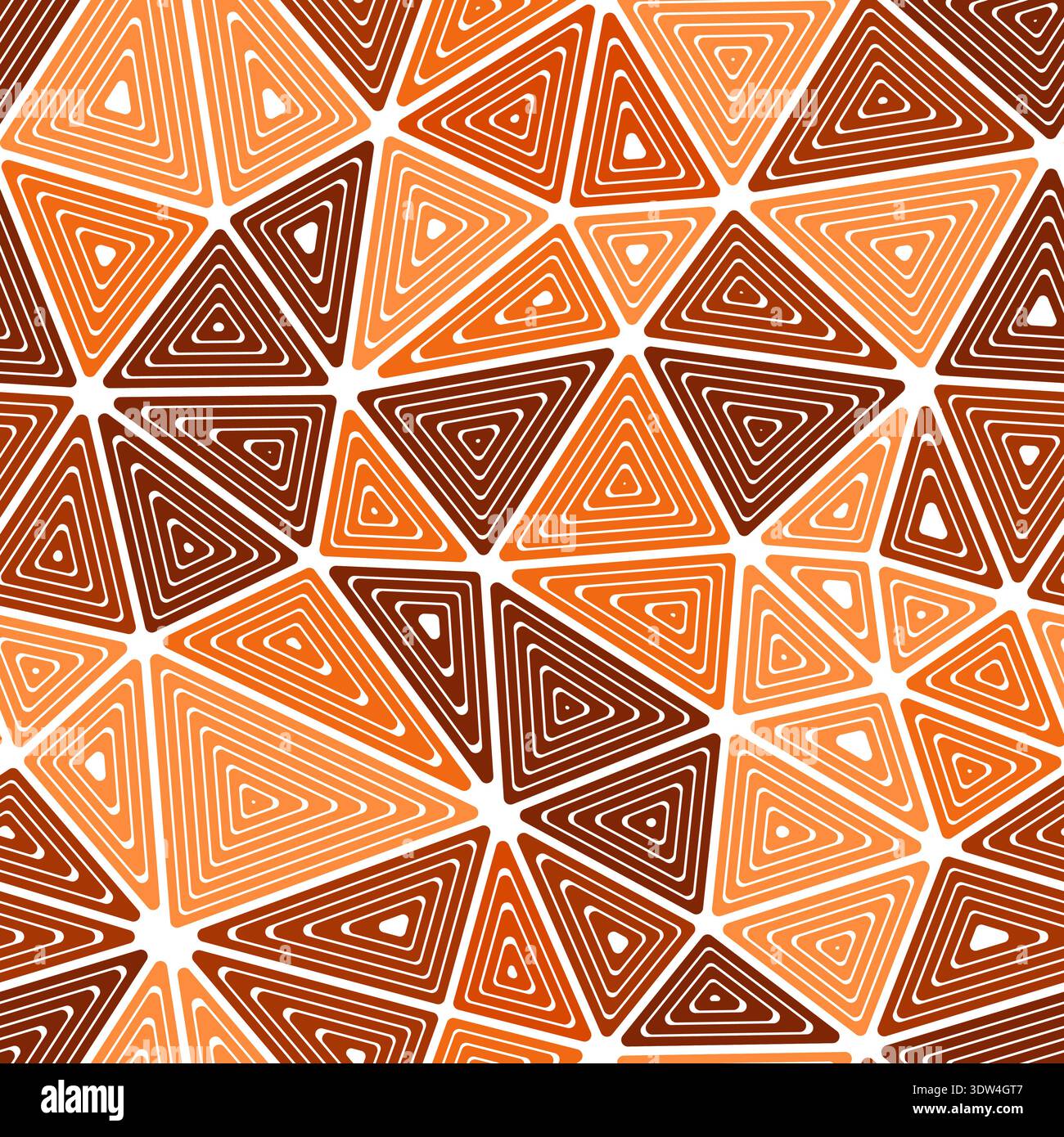 Pattern of triangle shapes. Large triangle size. Multiple repeated inner triangles. Mono tone style. Repeatable pattern. Amazing vector tiles. Stock Vector