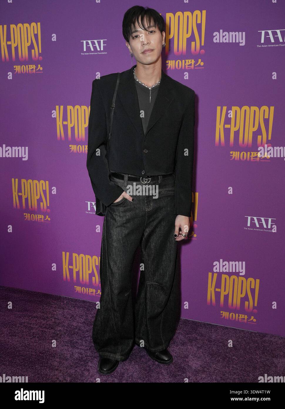 Jonny Tran arrives at the "K-POPS!" Los Angeles Premiere held at AMC ...