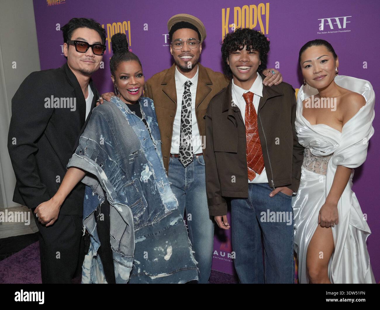 Soul Rasheed Today Los Angeles, USA. 24th Feb, 2026. (L-R) K-POPS! Cast - Jonnie Park aka ...