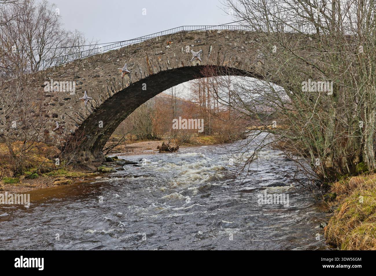 Spittal Scotland Old bridge over Shee Water Spittal of Glenshee Scotland February 2026 ...