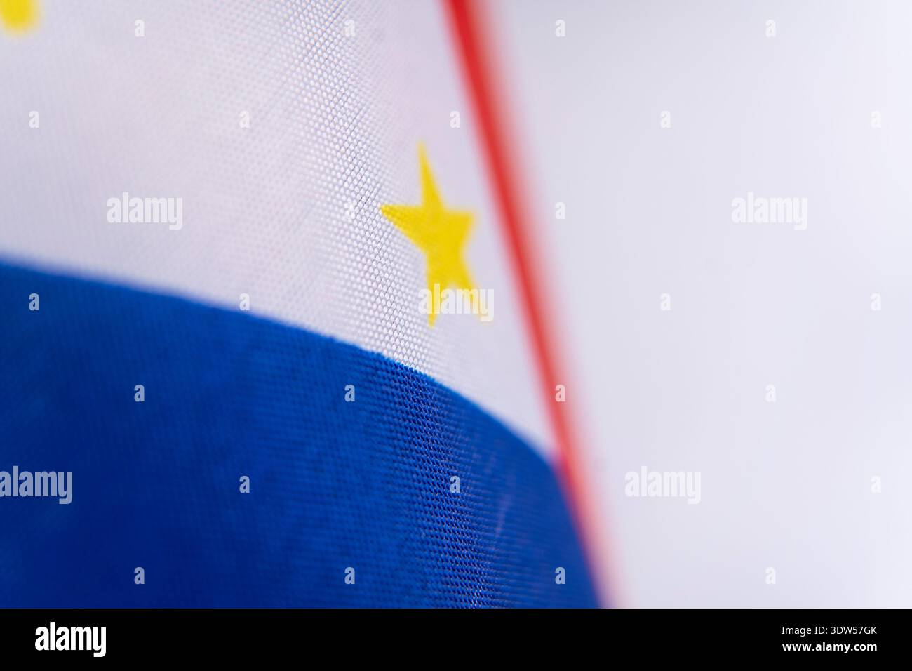 Philippines Flag Textile Macro Detail Closeup Background Stock Photo