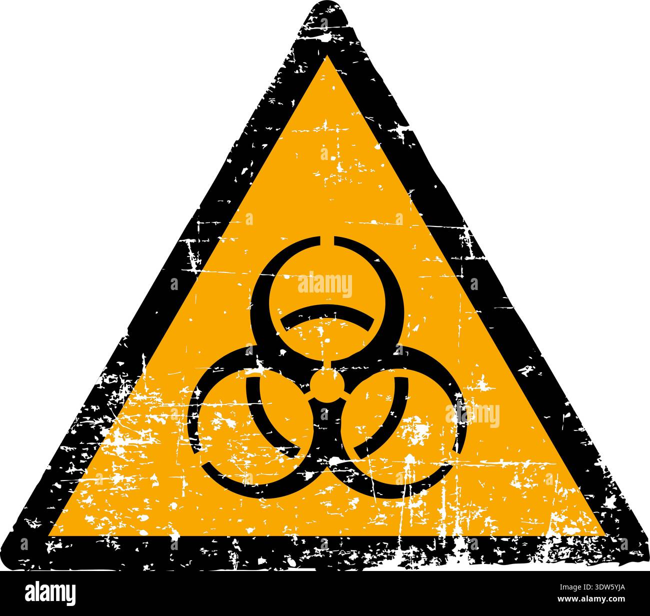 Biohazard Triangular Sign Vector illustration of a biological hazard and biohazard sign with a ...