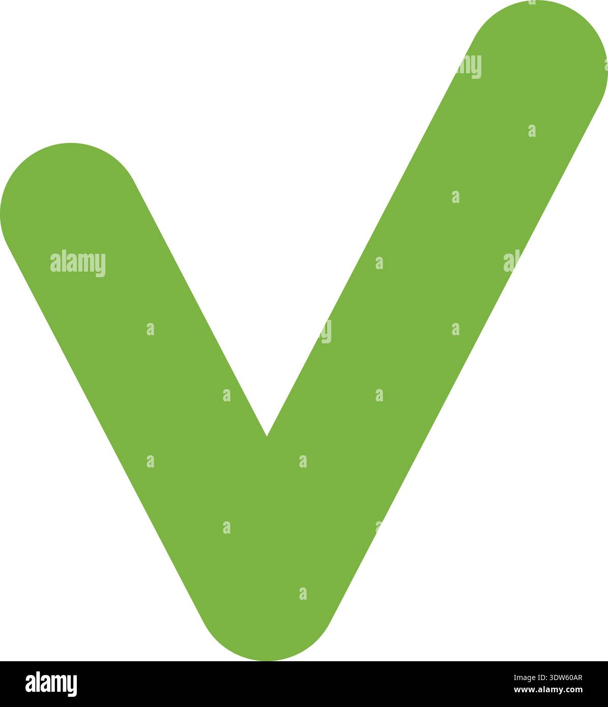 Checkmark icon. Green tick symbol. Correct sign Stock Vector