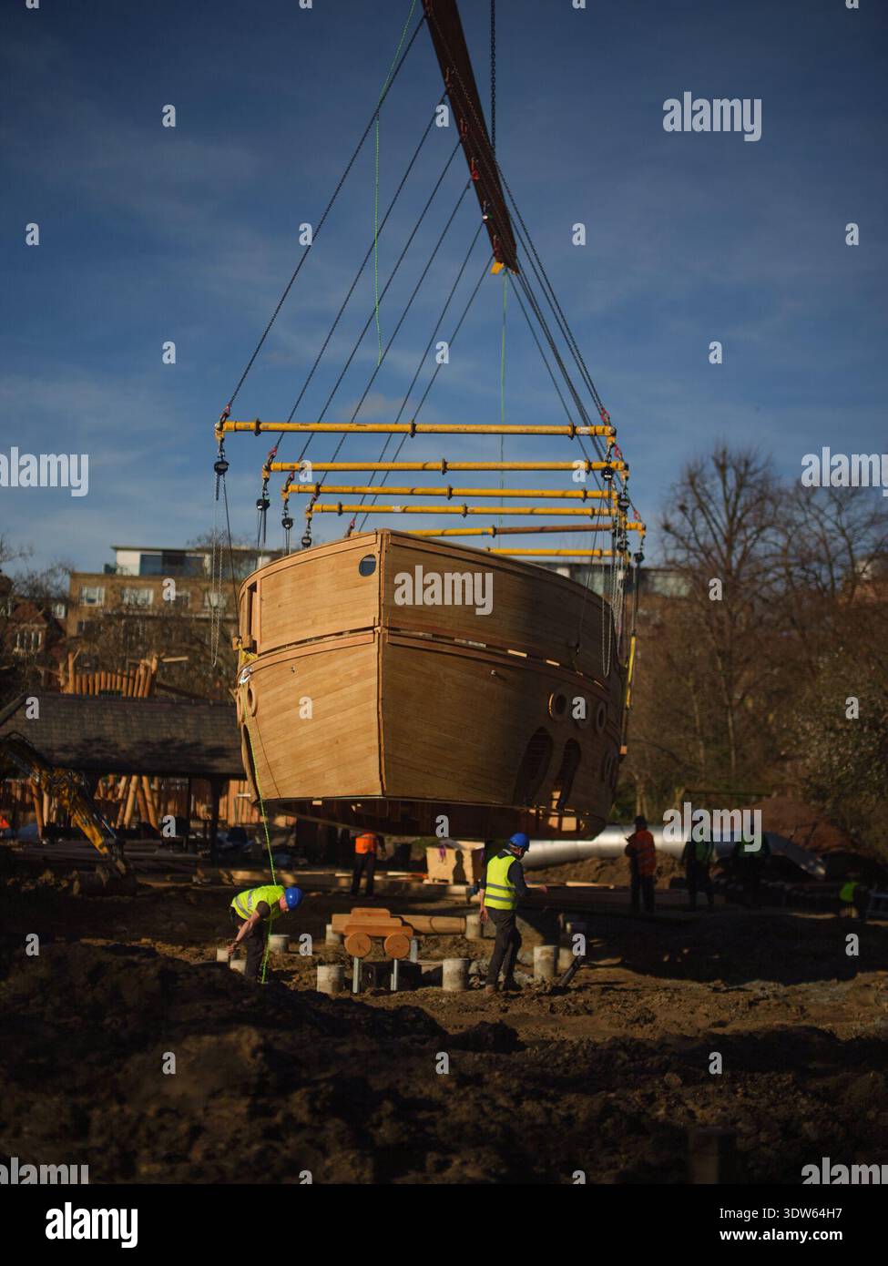 Handout photo provided by Royal Parks of the new 12 metre tall galleon ...