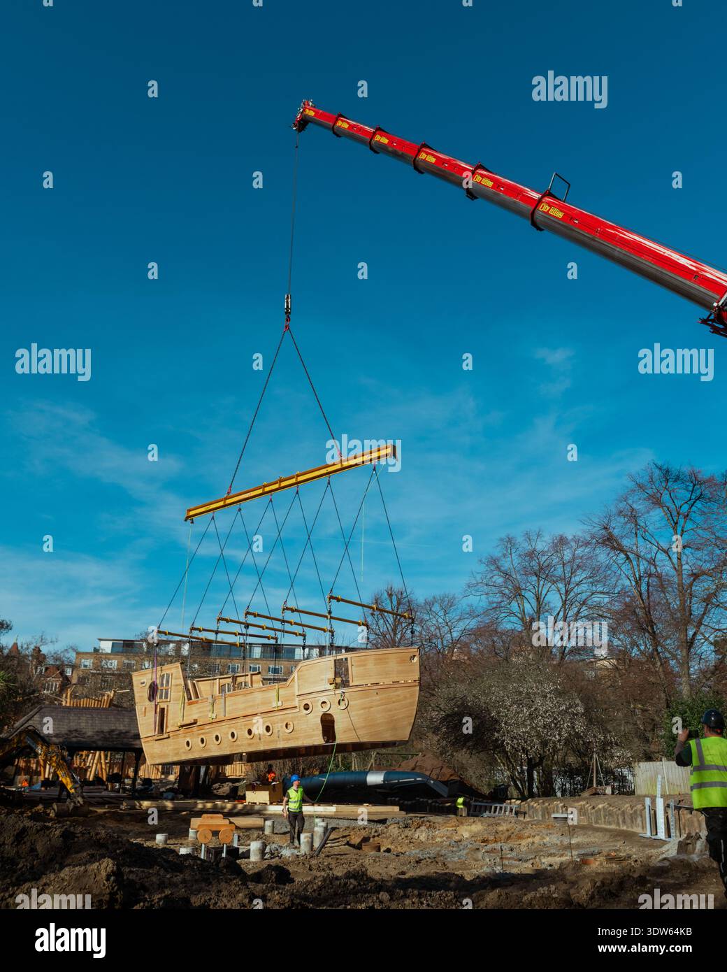 Handout photo provided by Royal Parks of the new 12 metre tall galleon ...