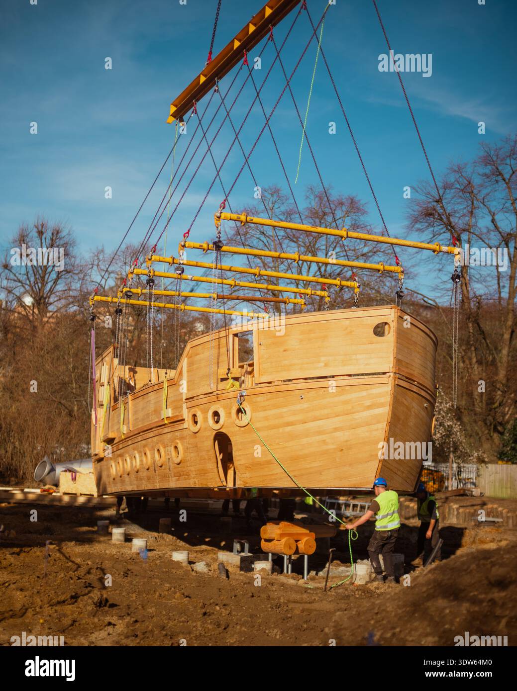 Handout photo provided by Royal Parks of the new 12 metre tall galleon ...