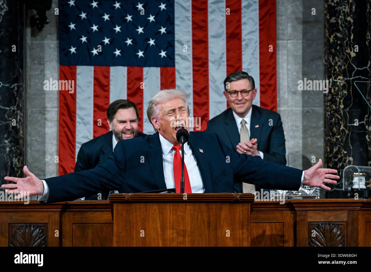President Donald J. Trump delivers the first State of the Union address ...