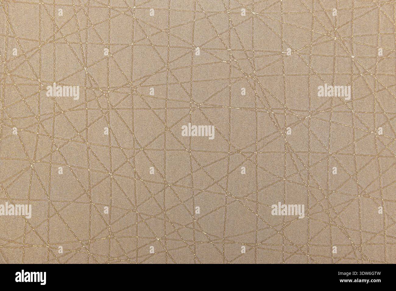 Abstract geometric beige wallcovering texture background Stock Photo