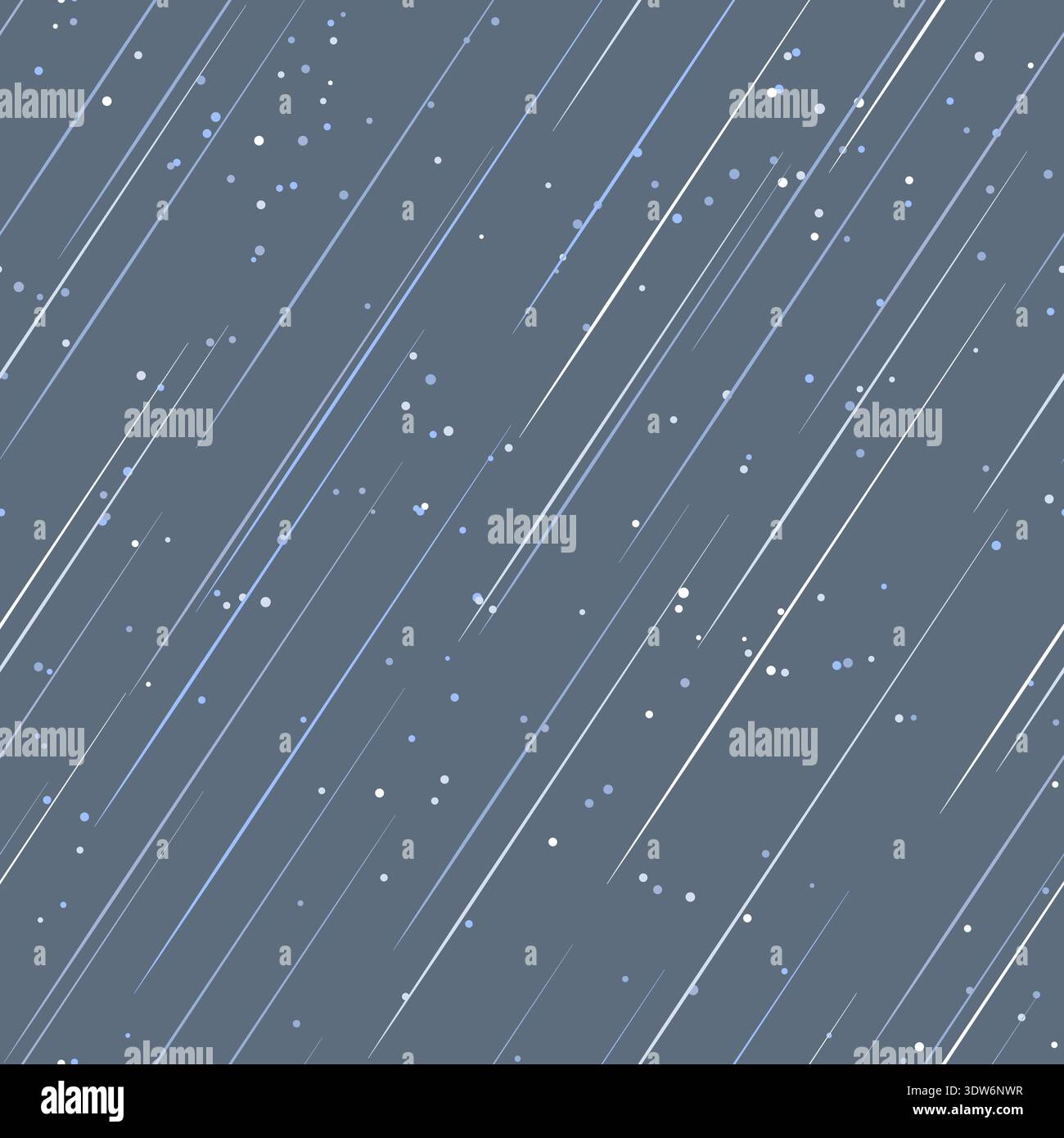 Rainfall texture. Seamless rain sky effect pattern Stock Vector