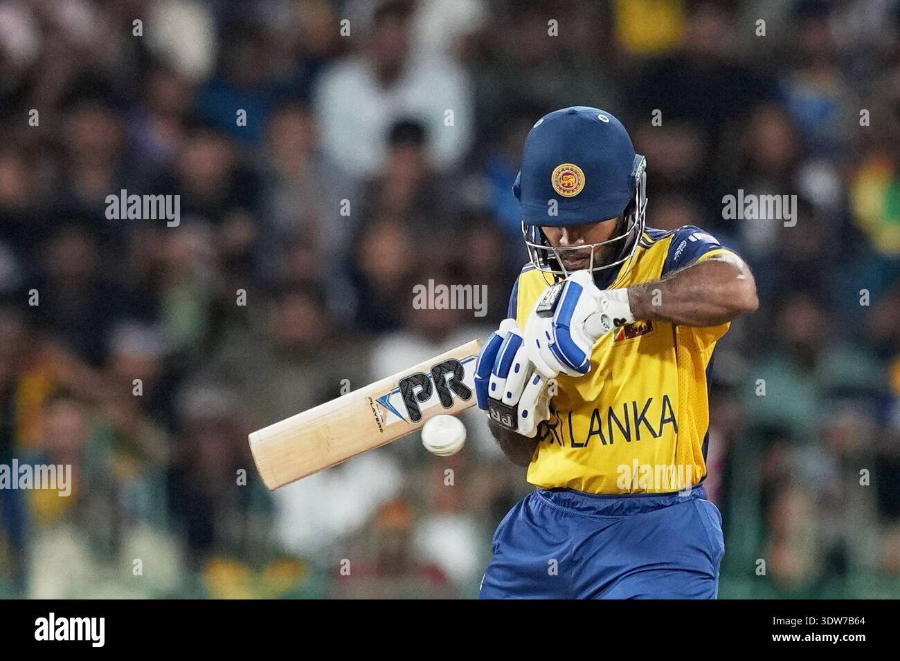 Sri Lanka's Pavan Rathnayake plays a shot during the T20 World Cup ...