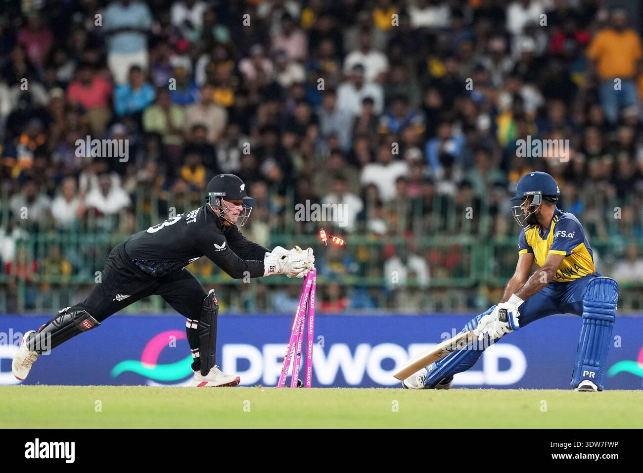 New Zealand's Tim Seifert stumps out Sri Lanka's Pavan Rathnayake ...