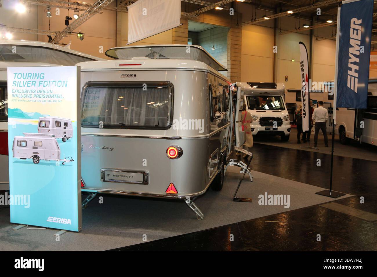 Hymer Eriba Touring 542 Wohnwagen, Reise Camping Essen 25.02.-01.03.2026,  Messe Essen, Nordrhein-Westfalens grte Urlaubsmesse, mobiles Reisen und  Campen, Reisemobile und Caravans, Camping & Caravaning, touristische Ziele,  Essen D *** Hymer Eriba Touring